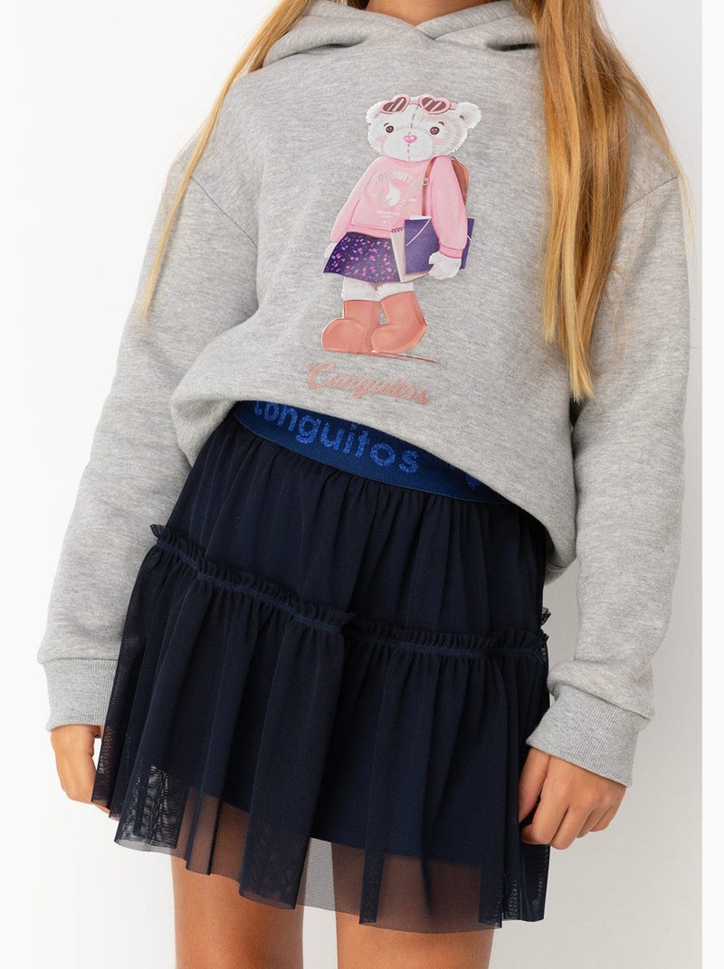Falda conguitos Azul marino - Kiabi