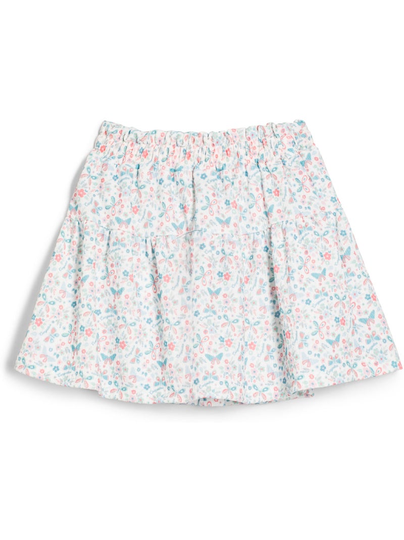Falda conguitos falda con mariposas Blanco - Kiabi