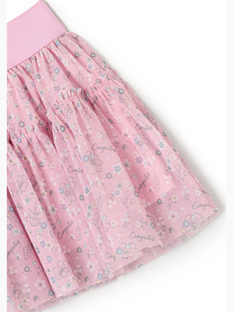 Falda conguitos falda corazones Rosa - Kiabi