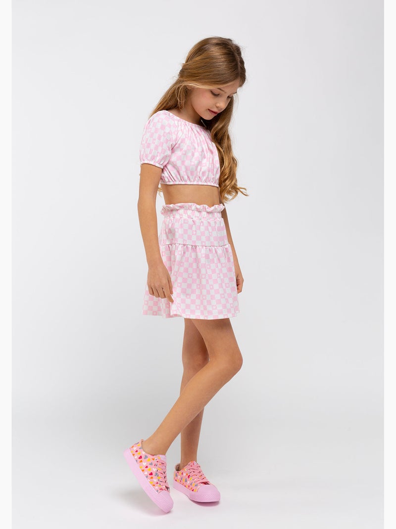 Falda conguitos Rosa - Kiabi