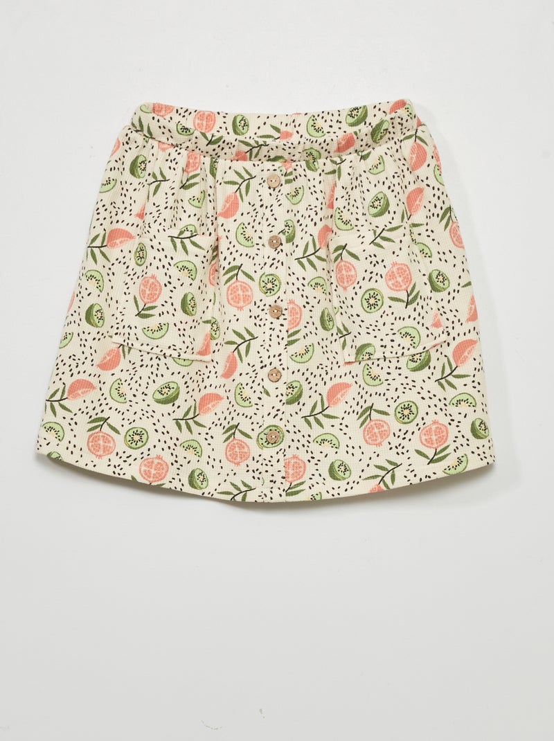 Falda corta BEIGE - Kiabi