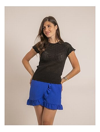 Falda corta cruzada XOTESS