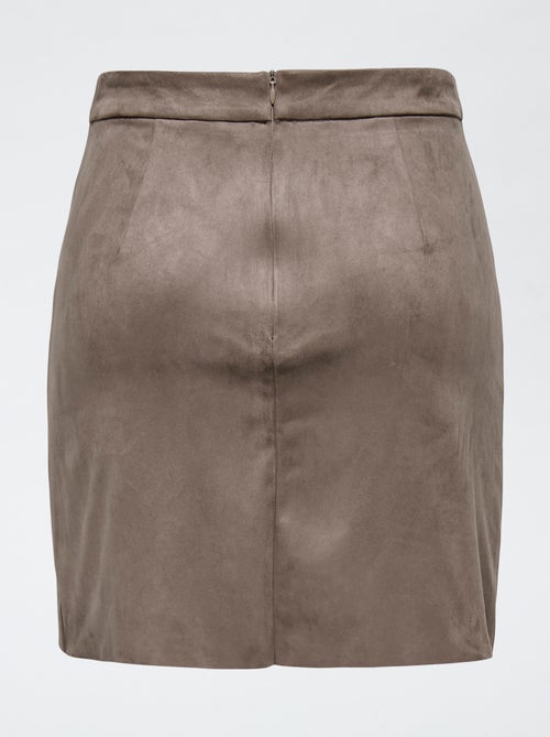 Falda corta de ante sintético - Kiabi