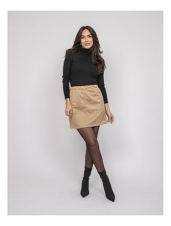 Falda corta de ante sintético XERTINA