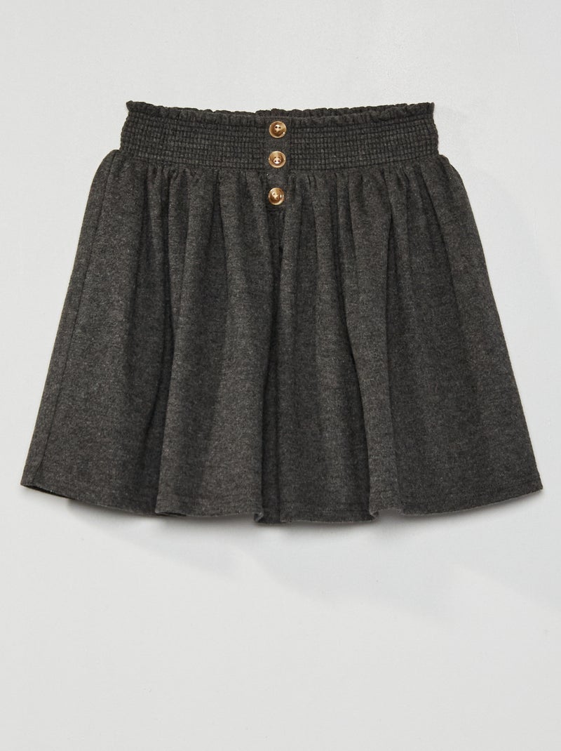 Falda corta de estilo 'escocés' Negro - Kiabi
