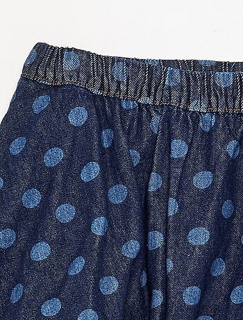 Falda corta de estilo globo estampada
