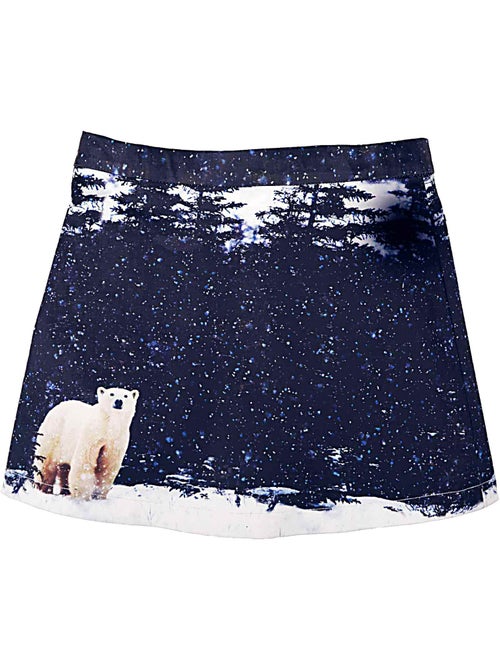 Falda corta de invierno Niña | Estampado Oso Polar | SNOW BEAR - Kiabi