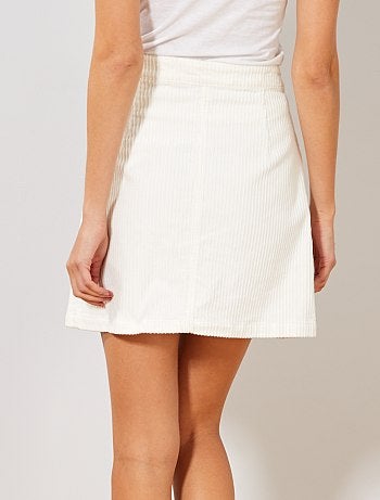 Falda corta de pana - Kiabi