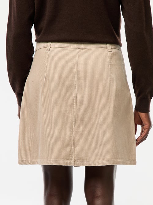 Falda corta de pana 'JDY' - Kiabi