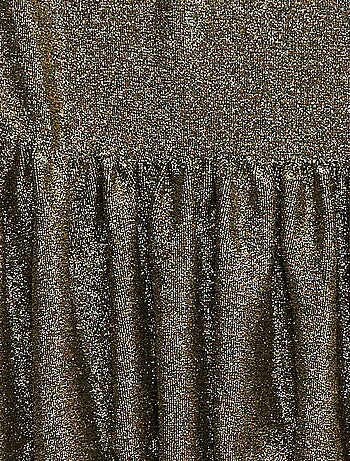 Falda corta de punto lisa