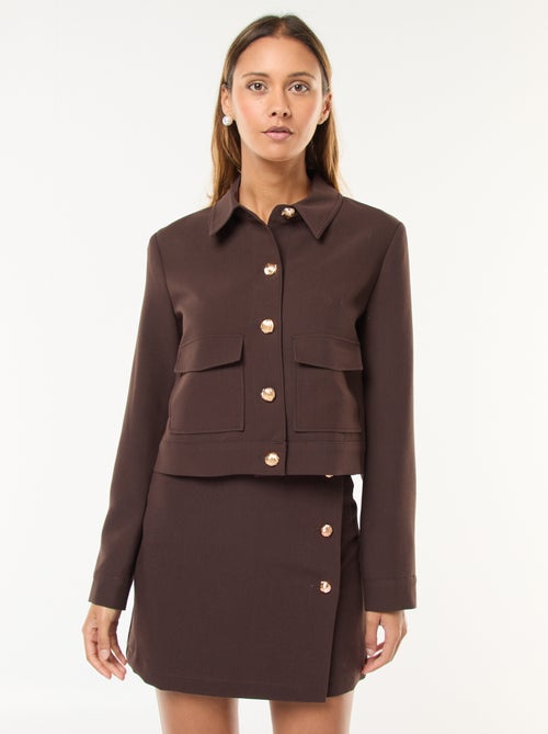 Falda corta en Milano con botones dorados - Kiabi