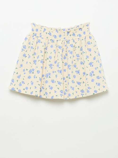 Falda corta estilo patinadora con pantalón corto integrado - Kiabi