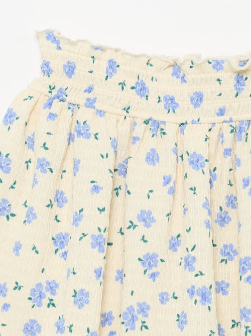 Falda corta estilo patinadora con pantalón corto integrado - Kiabi