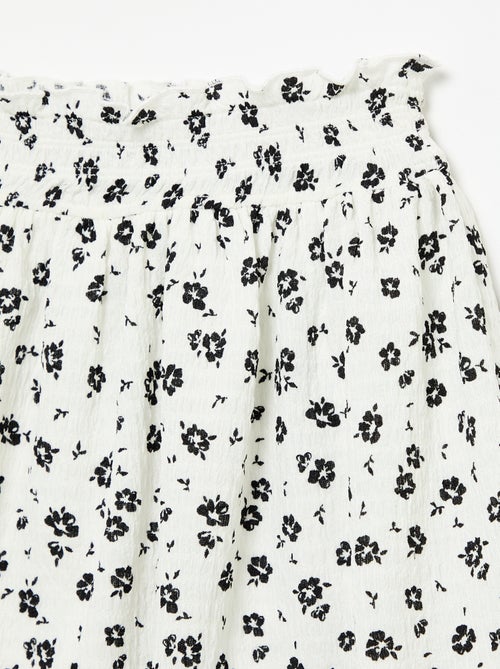 Falda corta estilo patinadora con pantalón corto integrado - Kiabi