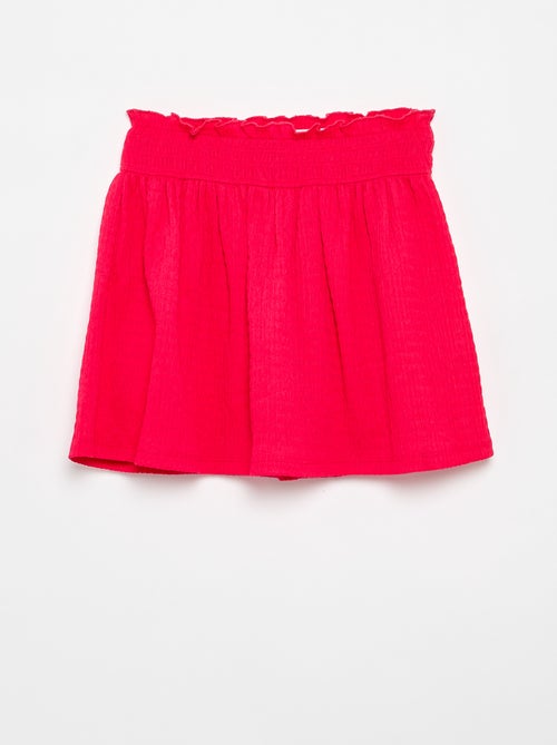 Falda corta estilo patinadora con pantalón corto integrado - Kiabi