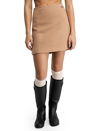 Falda corta lana mujer mujer tivoli-w sand