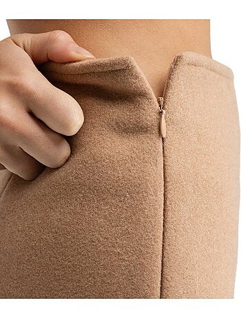 Falda corta lana mujer mujer tivoli-w sand
