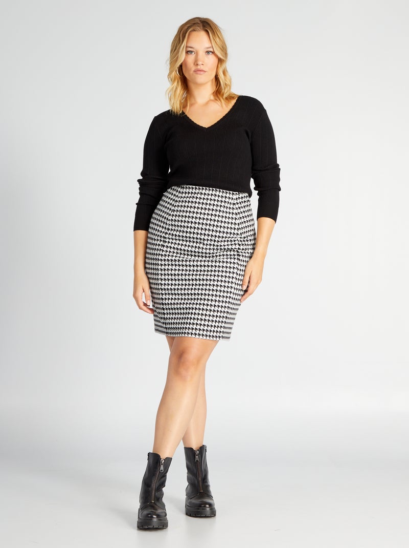Falda corta milano NEGRO - Kiabi