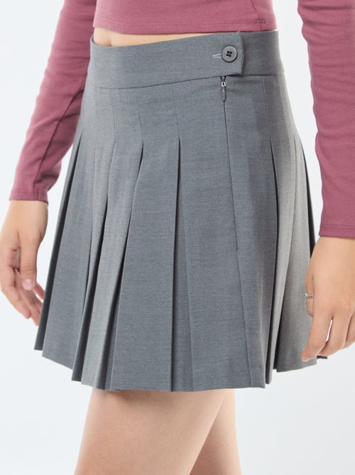 Falda corta plisada - Kiabi