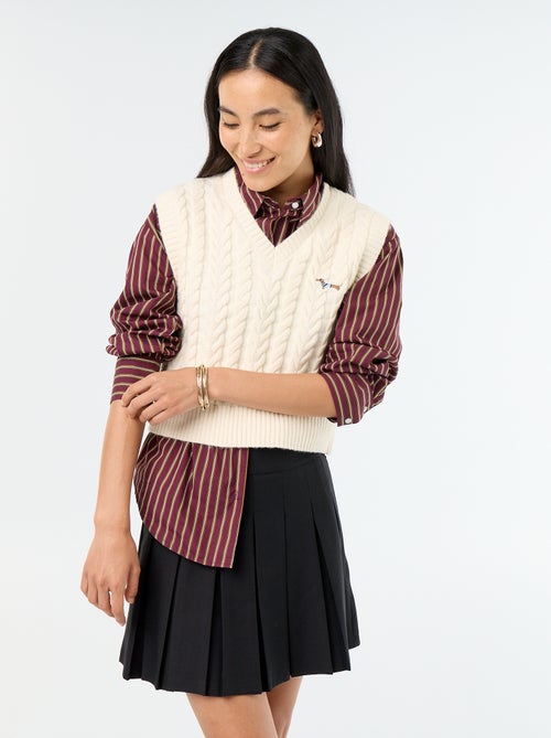 Falda corta plisada - Kiabi Falda corta plisada - Kiabi