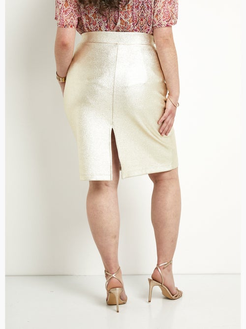 Falda corta recta vegana con revestimiento ultra suave - Kiabi