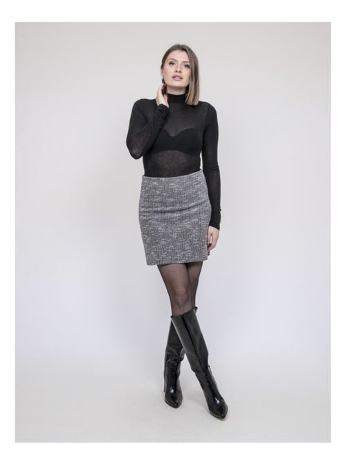 Falda corta texturizada XABOLIE - Kiabi