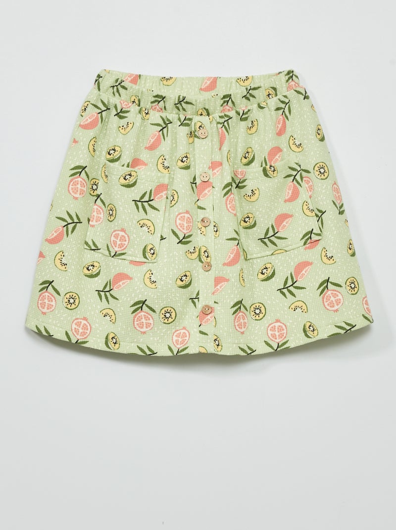 Falda corta VERDE - Kiabi