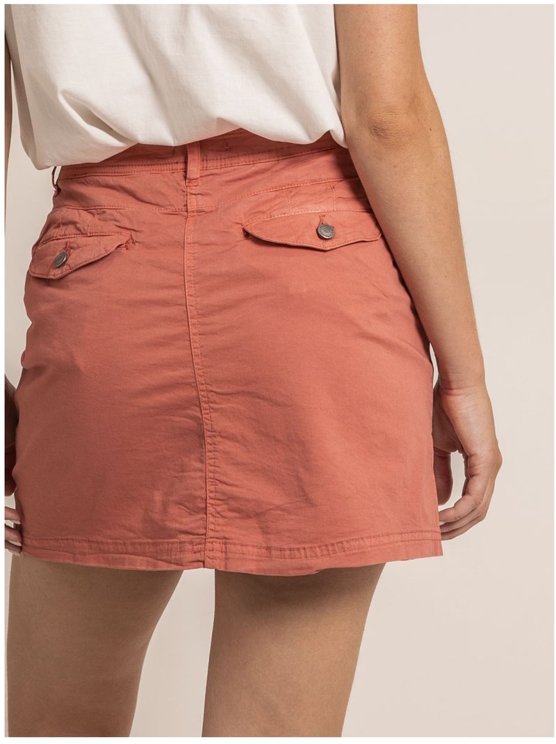 Falda corta XOMIA Naranja coral - Kiabi