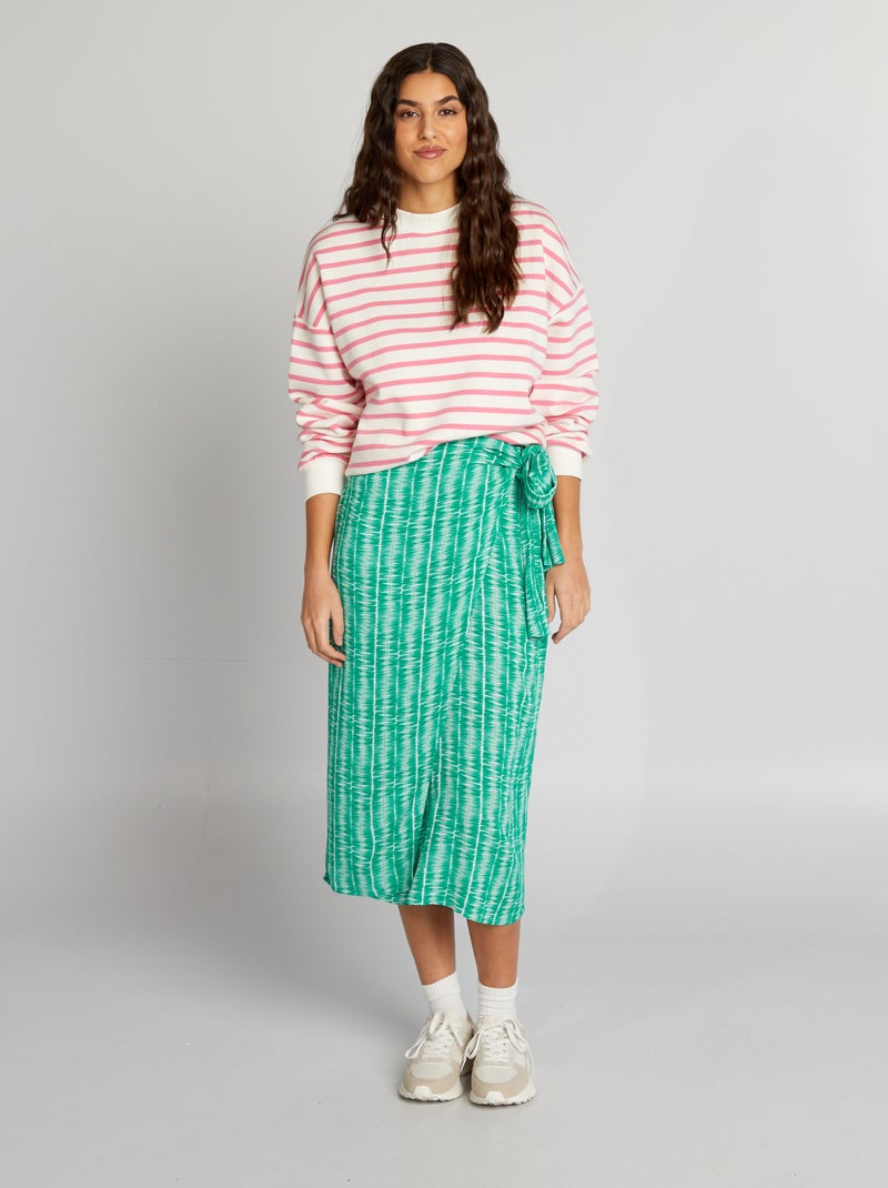 Falda cruzada VERDE - Kiabi
