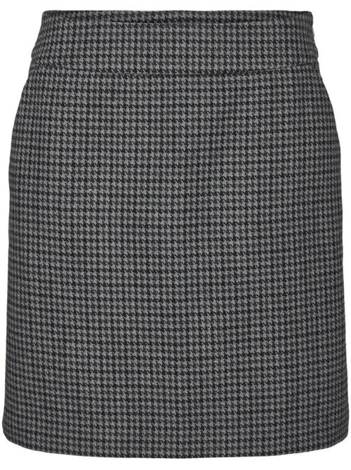 Falda de Cuadros Pata de Gallo para Mujer Vero Moda - Kiabi