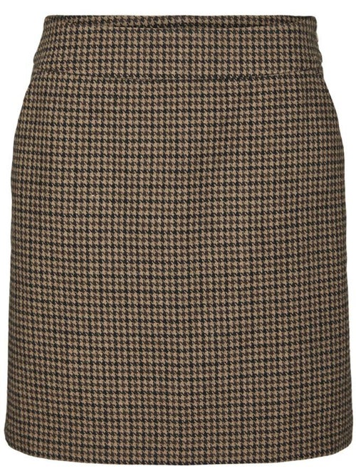 Falda de Cuadros Pata de Gallo para Mujer Vero Moda - Kiabi