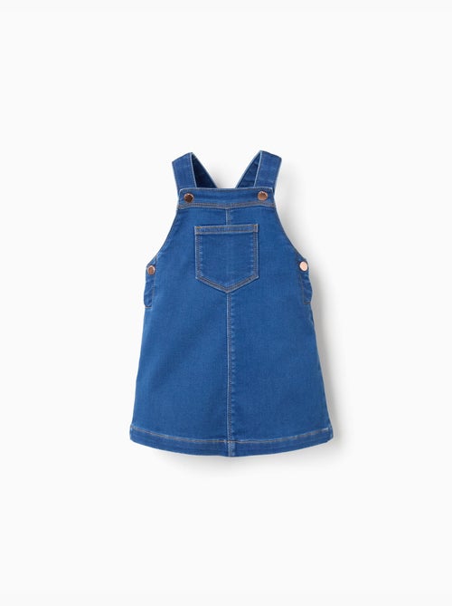 Falda de Denim Cardado Azul Claro - Kiabi