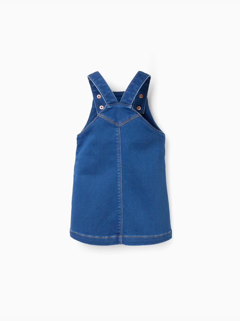 Falda de Denim Cardado Azul Claro Azul claro - Kiabi