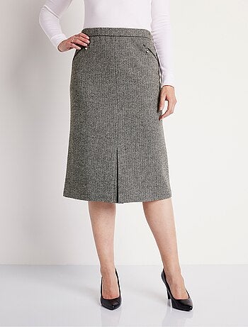 Falda de espiga o brezo largo 65 cm con lana - Afibel