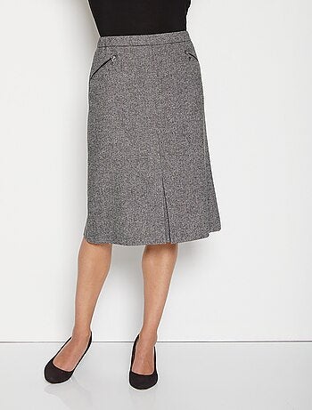 Falda de espiga o brezo largo 65 cm con lana - Afibel