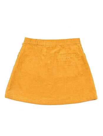 Falda de Invierno para Niña | Terciopelo Amarillo | VANESSA