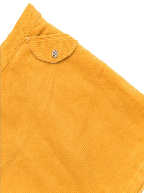 Falda de Invierno para Niña | Terciopelo Amarillo | VANESSA - Kiabi