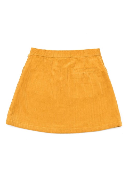 Falda de Invierno para Niña | Terciopelo Amarillo | VANESSA - Kiabi