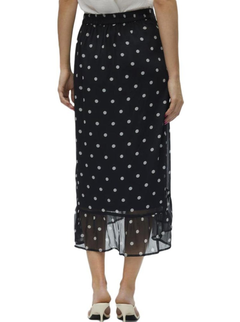 Falda de Lunares para Mujer Vero Moda Negro - Kiabi