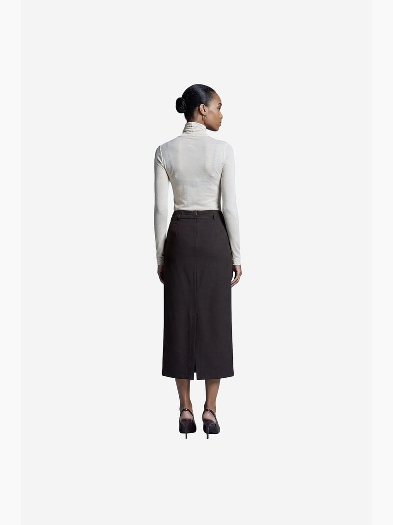 Falda de mujer dilvin Marrón chocolate - Kiabi