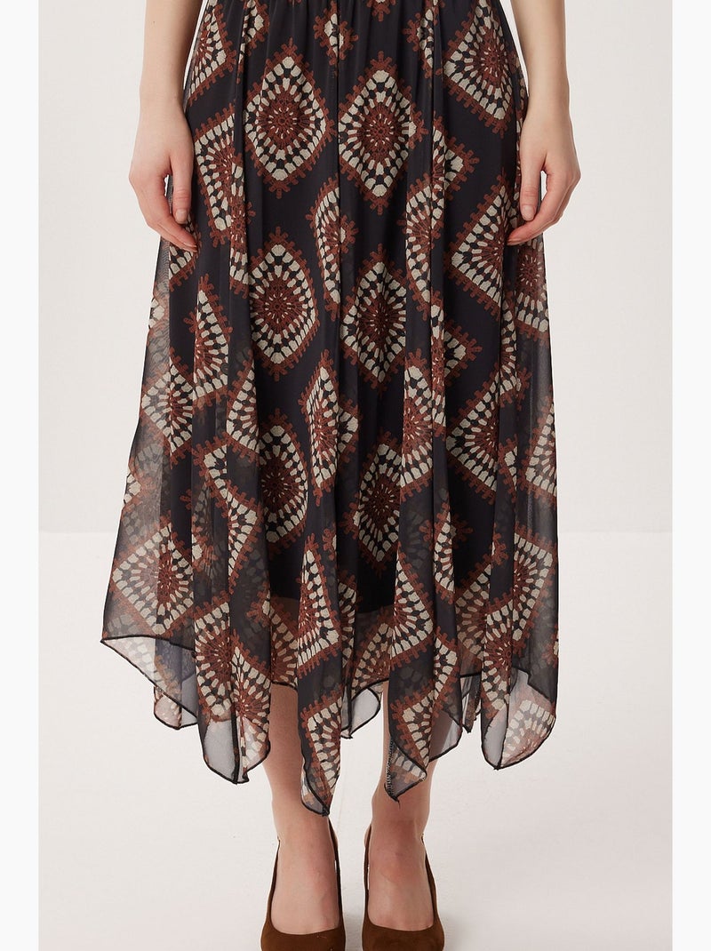 Falda de mujer istanbul Negro Rojo - Kiabi