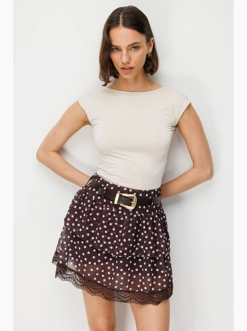 Falda de mujer mixray Rojo burdeos - Kiabi