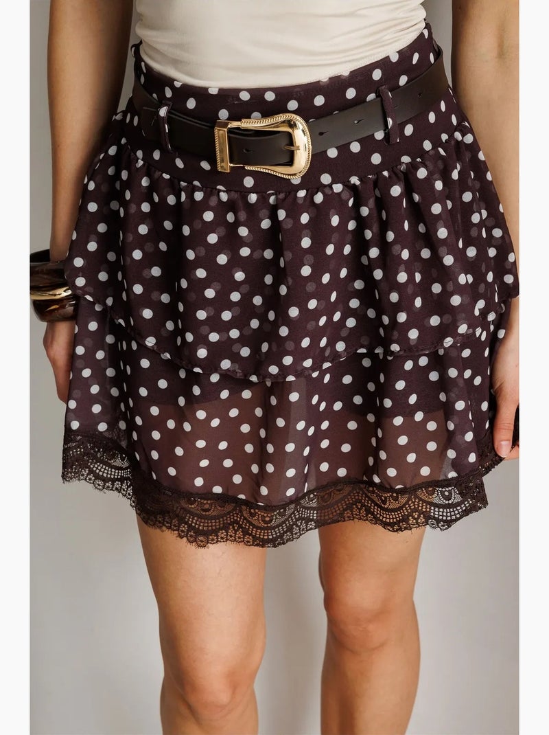 Falda de mujer mixray Rojo burdeos - Kiabi