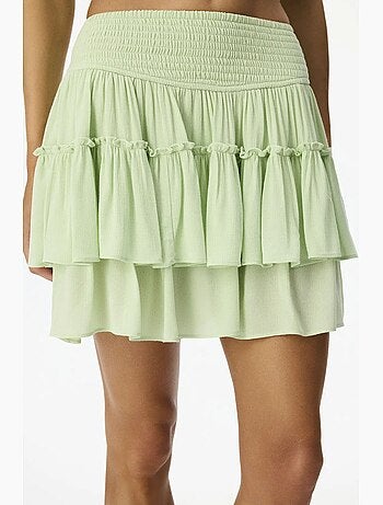 Falda de mujer somer con volantes penti