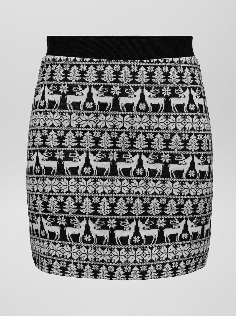 Falda de Navidad 'JDY' NEGRO - Kiabi