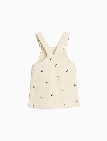 Falda de petos bordados con flores, mo fashion