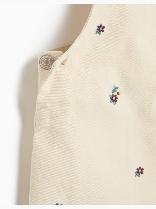 Falda de petos bordados con flores, mo fashion - Kiabi Falda de petos bordados con flores, mo fashion - Kiabi