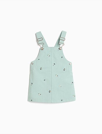 Falda de petos bordados con flores, mo fashion