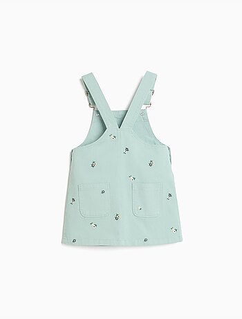 Falda de petos bordados con flores, mo fashion