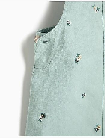 Falda de petos bordados con flores, mo fashion